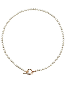 独家设计OT扣迷你珍珠项链