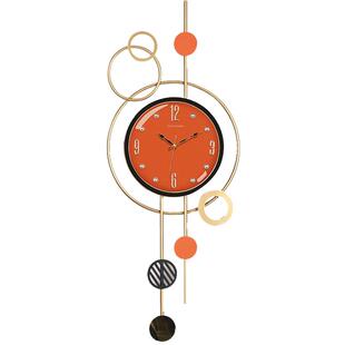 康巴丝钟表挂钟客厅新款轻奢风现代大气客厅玄关挂墙高级感墙时钟