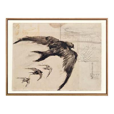 梵高素描印象派大师旁白装饰画