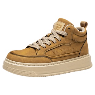 2025冬季新款时尚潮流男鞋高帮软底运动休闲鞋子百搭男式板鞋潮鞋