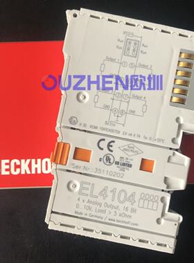 议价BECKHOFF倍福模块EL6002 EL9410 EL5001 EL6021 EL3356全新原