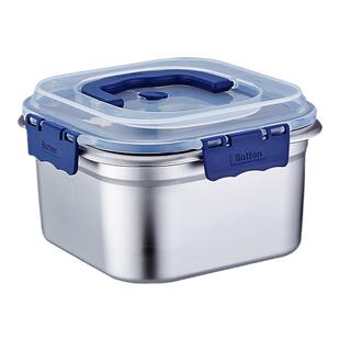 加厚316不锈钢保鲜盒食品级密封带盖便当盒大容量手提冰箱收纳盒