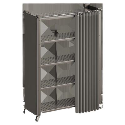 佳帮手五层免安装带帘厨房置物