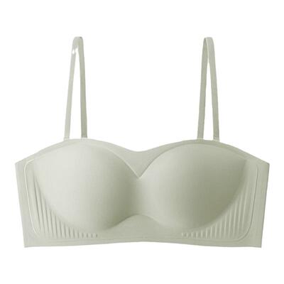 无肩带内衣女聚拢小胸防滑