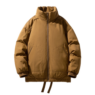 班尼路SK立领棉衣男冬季2025加厚保暖宽松复古休闲百搭棉服外套YS