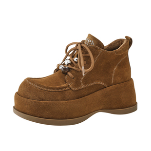 MILLIE'S/妙丽女鞋2026新款厚底增高加绒休闲鞋冬季保暖棉鞋Q