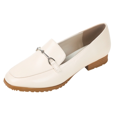 金属配饰乐福鞋低跟时尚