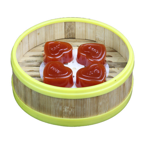 心形红枣糕【四师姐】喜宴枣茸软糕蒸糕广式早茶广东酒楼点心12个