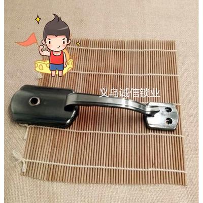 铁门自动锁碰锁撞锁拉手 防盗门老式手柄面板 外装门单把手执手