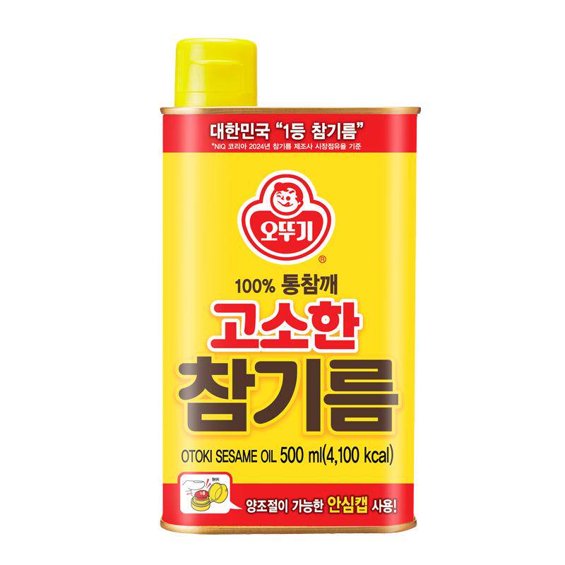 韩国进口不倒翁纯芝麻香油500ml
