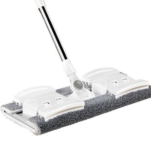 日本木地板专用拖把家用卧室床底无水印夹布打蜡2024新款一拖净擦