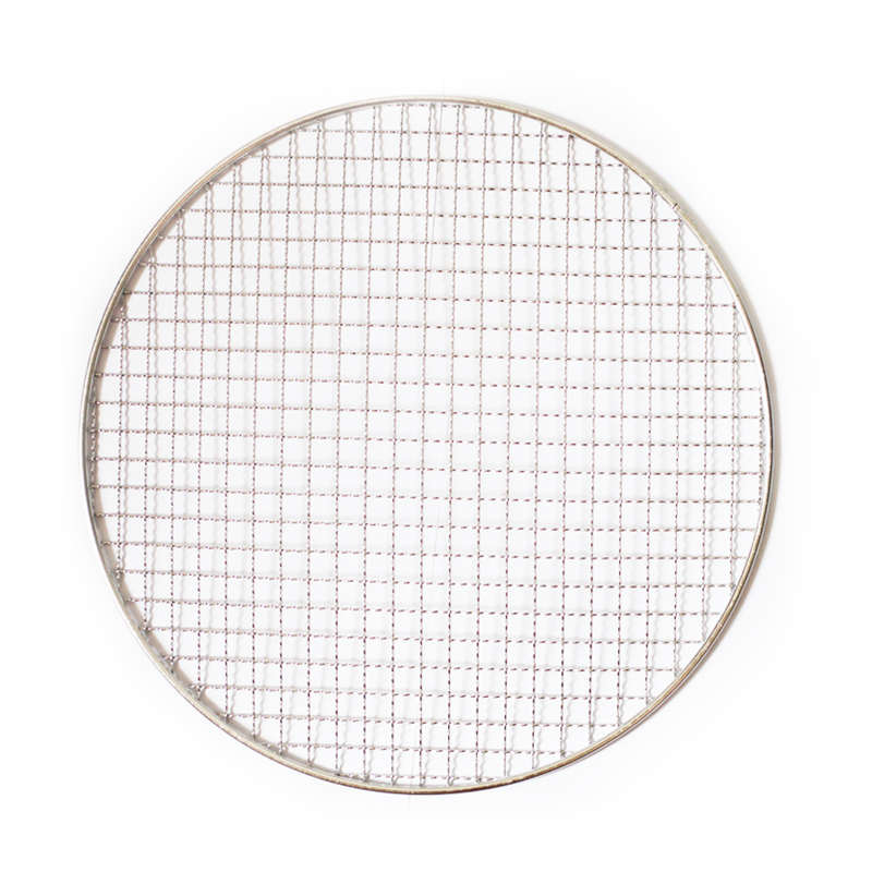 不锈钢烧烤网烤肉网格网片圆形烤网用具格沥油网架工具圆形炉专用