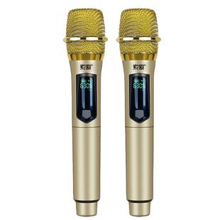 索爱充电话筒无线一拖二K歌麦克风家用ktv连音响U段通用2025新款