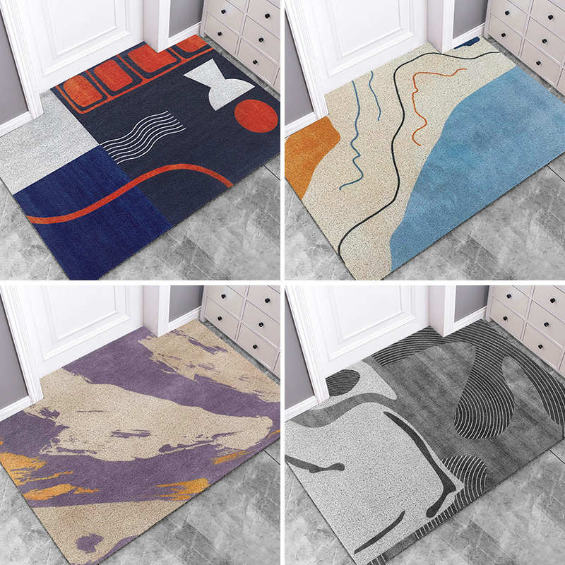 丝圈入户地垫进门防滑蹭土可裁剪脚垫门垫轻奢风家用门口玄关地毯