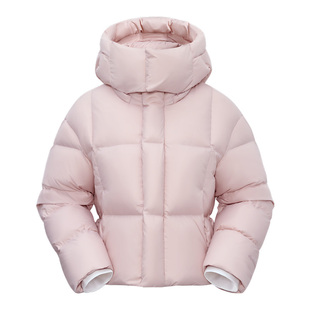 【奶芙&下午茶】拓路者短款羽绒服女冬连帽羽绒外套