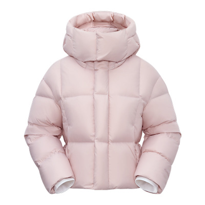 【奶芙&下午茶】拓路者短款羽绒服女冬连帽羽绒外套