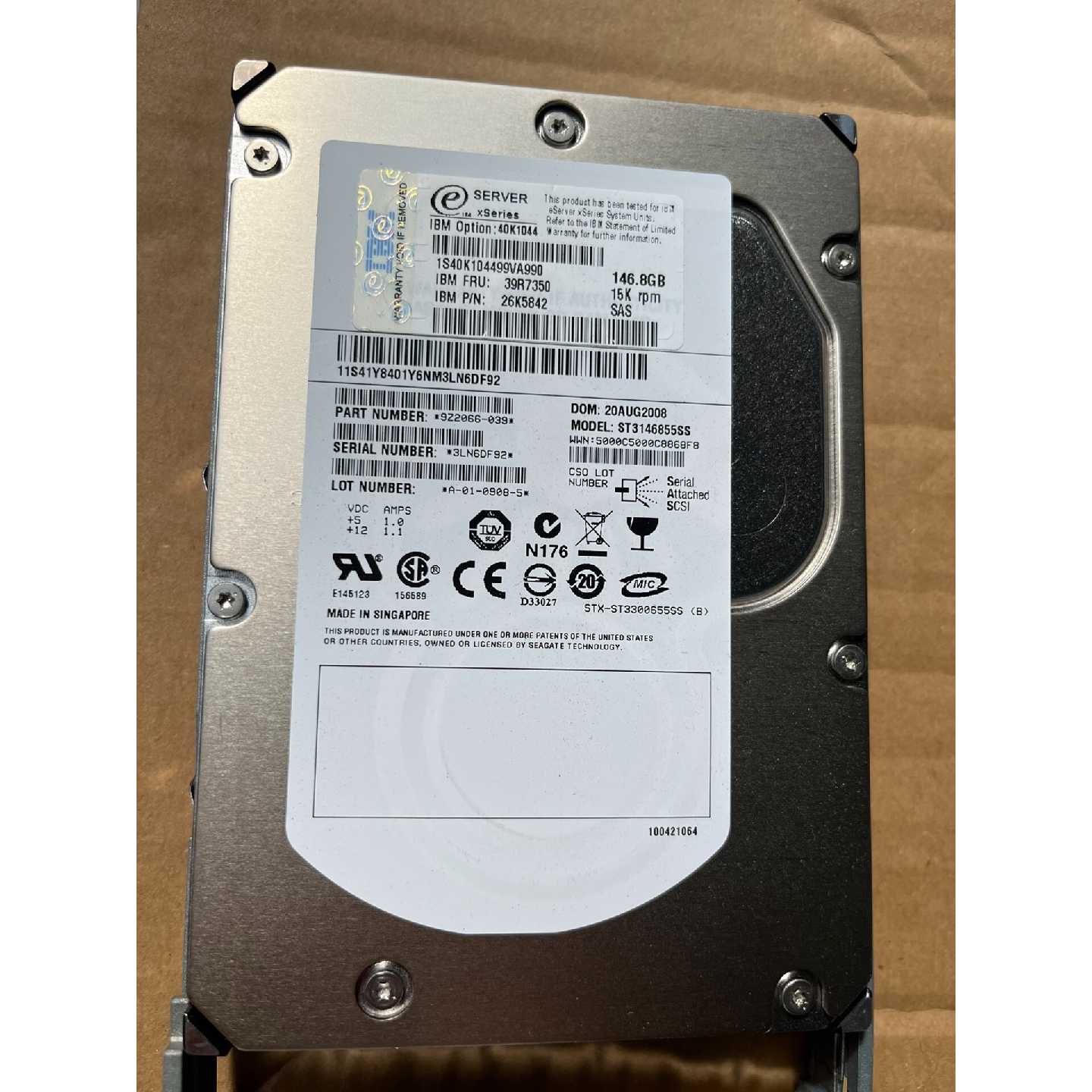 议价-盒装 IBM FRU 39R7350 40K1044 146