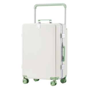 宽拉杆铝框行李箱女大容量静音万向轮24寸旅行箱多功能20寸密码箱