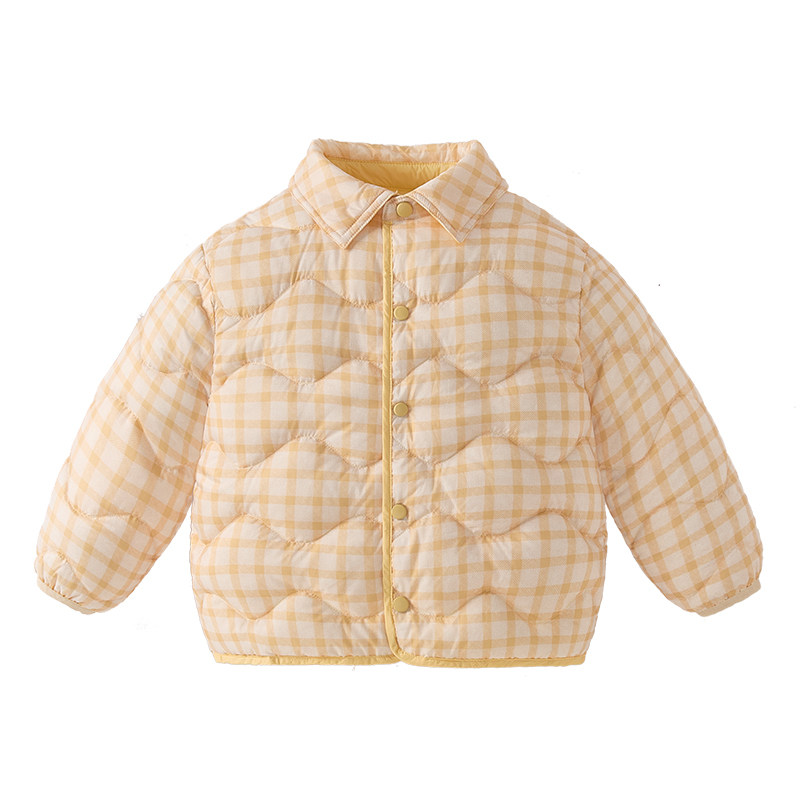 jellybaby女童羽绒服宝宝衣服厚款保暖儿童冬装5岁小童双面穿外套