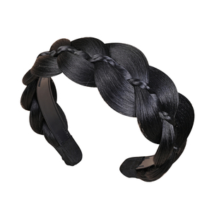 遮白发发箍一体加宽设计显脸小蓬松感秋冬配饰显发量麻花辫子发箍