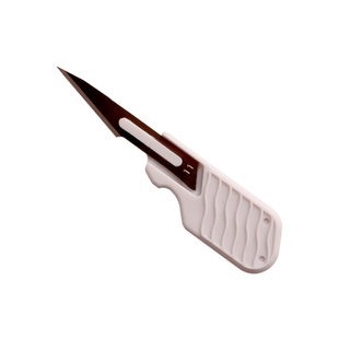 拆箱刀不锈钢工业手术刀片特尖11号塑料手指刀柄手术短刀柄雕刻刀