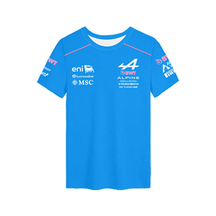 2026阿尔派F1车队服Alpine赛车服同款车迷速干短袖t恤衫男女半袖