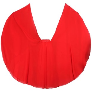 720度大摆舞蹈裙红裙雪纺半身长裙春夏半身裙纱裙新疆舞练习长款