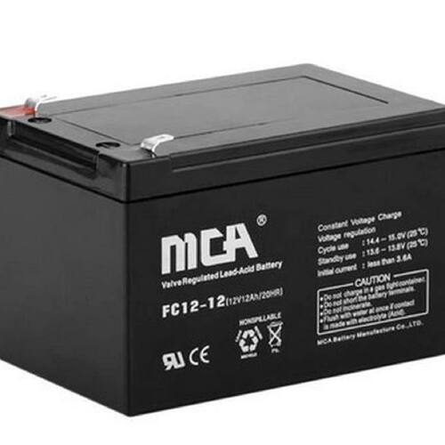 MCA蓄电池FC121212V12AH机房UPS电源配套消防照明EPS直流屏