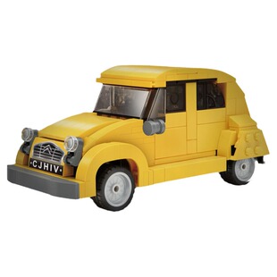 cada咔搭积木汽车模型1:24迷你版雪铁龙2CV拼装小型儿童益智玩具