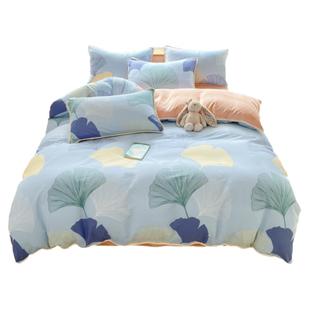 冬季牛奶绒被套单件冬天一面纯棉加绒被罩ab面全棉单面加厚法兰绒