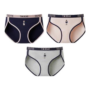 TeenieWeenie高开叉内裤女纯棉裆女生时尚性感不勒腿女士三角短裤