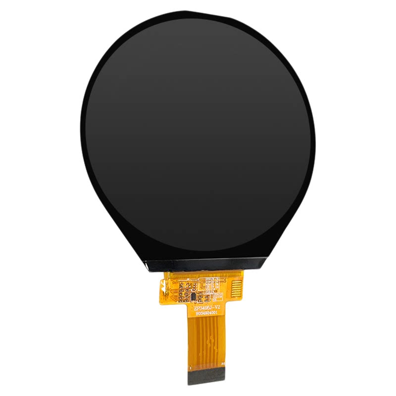 圆形3.4寸圆屏TFT800*800LCD彩屏ips全视角液晶显示屏MIPI接口