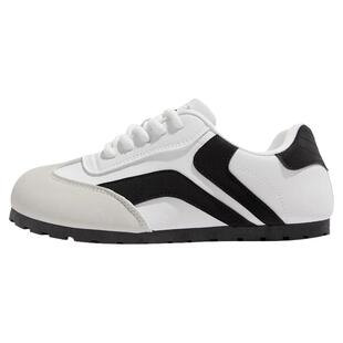 鮀品芭蕾德训鞋女春夏季百搭鞋子女款小众女鞋板鞋复古泡芙小白鞋