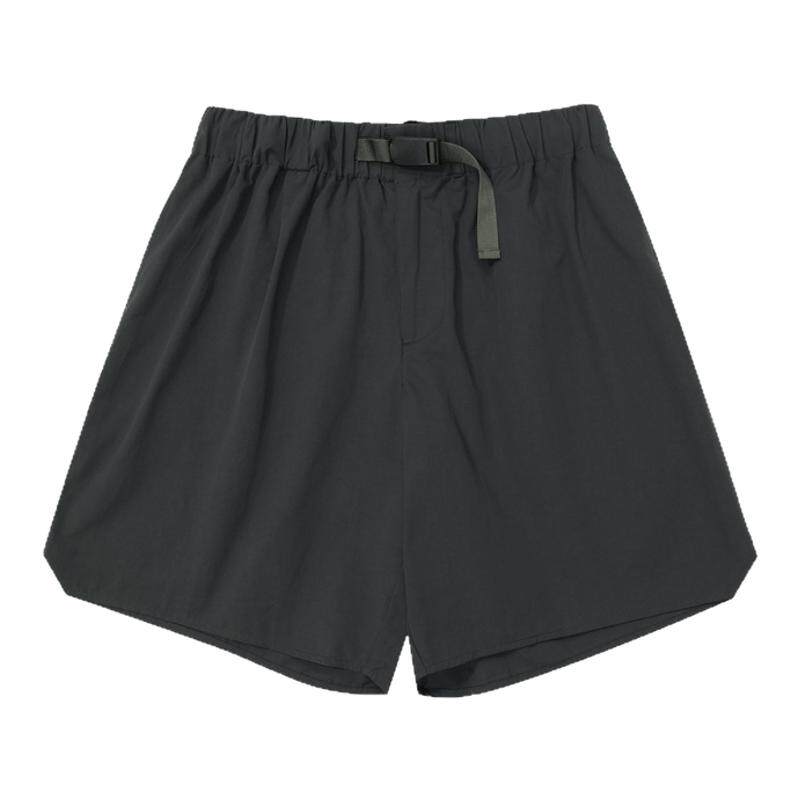 UNDIHARE 24SS夏季日系宽松撞色拼接印花休闲短裤百搭五分裤男潮