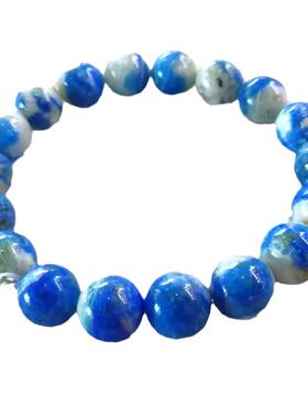 天然K2手链项链黑云母孔雀石手串