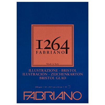 官方旗舰店意大利FABRIANO单边胶1264系列美术生绘图专用300G无酸纸A3/A4手绘素描白纸设计用素描本