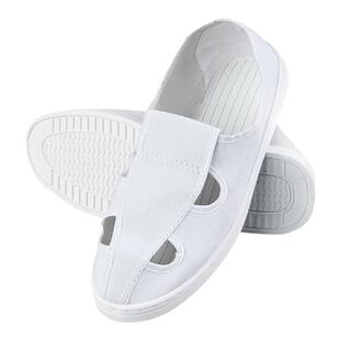 防静电鞋软底加厚无尘鞋电子厂车间专用静电鞋四孔鞋男女款洁净鞋