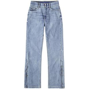 【张凌赫代言】Lee商场同款美颜牛仔427标准高腰喇叭女牛仔裤潮流