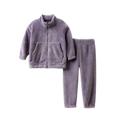 儿童珊瑚绒家居服套装加厚