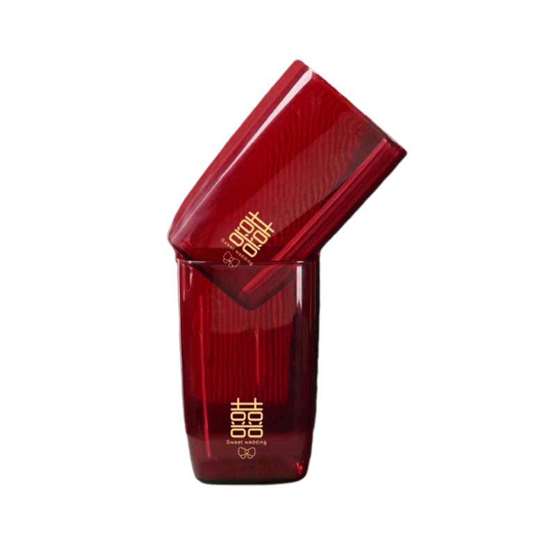 结婚礼口杯一对女方陪嫁套装塑料节日装扮用品
