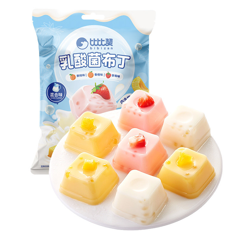 比比赞乳酸菌布丁果冻办公室解馋网红小零食儿童小吃货休闲食品批