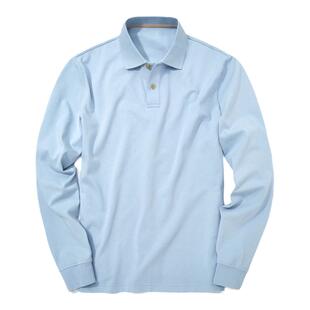 MrBu布先生时尚两粒扣翻领长袖t恤秋冬纯棉百搭上衣男款BT15510