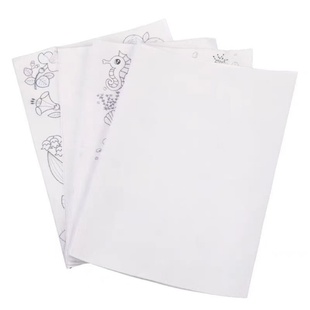 3张5张10张创意手工自粘水溶背胶无纺布DIY刺绣水溶布水溶纸可打印刺绣新手刺绣图案转印衣服刺绣PVC打印贴纸