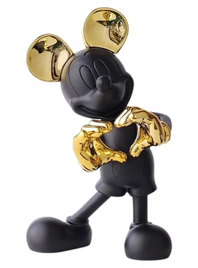 现代轻奢卡通米奇米老鼠树脂摆件