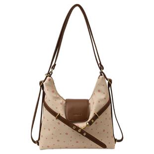 一包多用大容量双肩包包女式2025新款通勤百搭气质单肩斜挎托特包