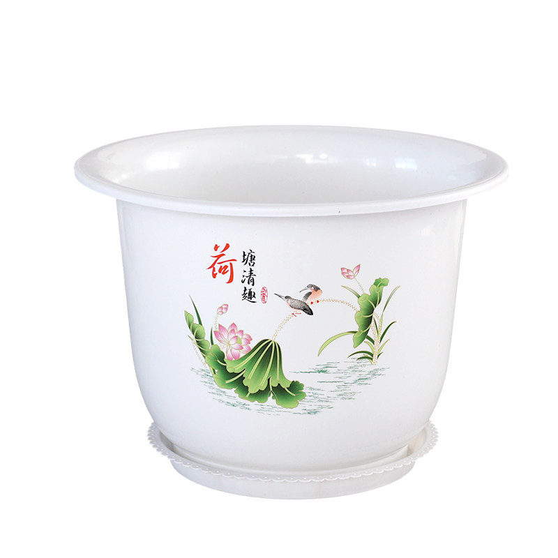全新款加大号花盆送托盘