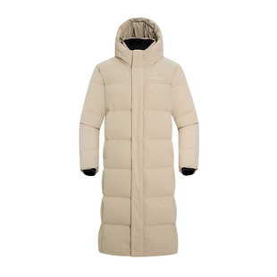 诺诗兰男女长款抗寒羽绒服鹅绒服户外防风保暖高领鹅绒外套防寒服