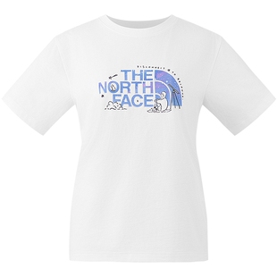 北面短袖女T恤纯棉印花运动上衣户外透气新款TheNorthFace|8GW8