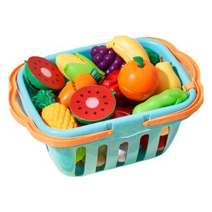 水果切切乐玩具宝宝3岁益智可啃咬蔬菜仿真儿童1厨房果蔬女孩婴儿