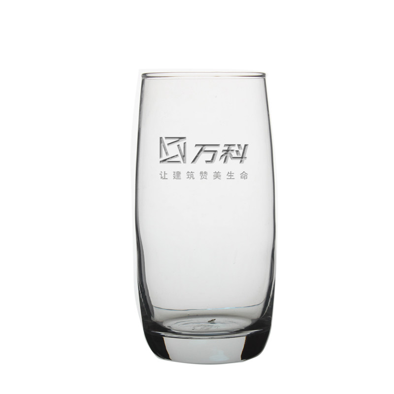 耐热透明玻璃杯定制图案印logo水杯定制刻字牛奶杯家用泡绿茶杯子